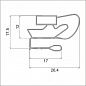 Уплотнительная резина для холодильника Либхерр / Liebherr CU 3011 index 20A/001  м.к.