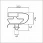 Уплотнительная резина для холодильной камеры Ариада / Ariada R700MS(СТЕКЛЯННАЯ ДВЕРЬ) 157*76.5
